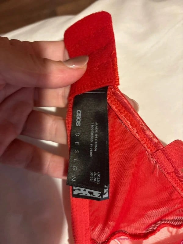 ASOS ASOS red heart bra 32G - 1