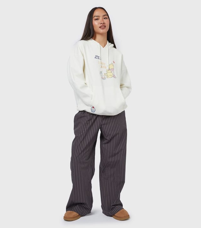 Skinnydip Women's White Disney Winnie the Pooh Picnic Print Hoodie Skinnydip New Look - 3