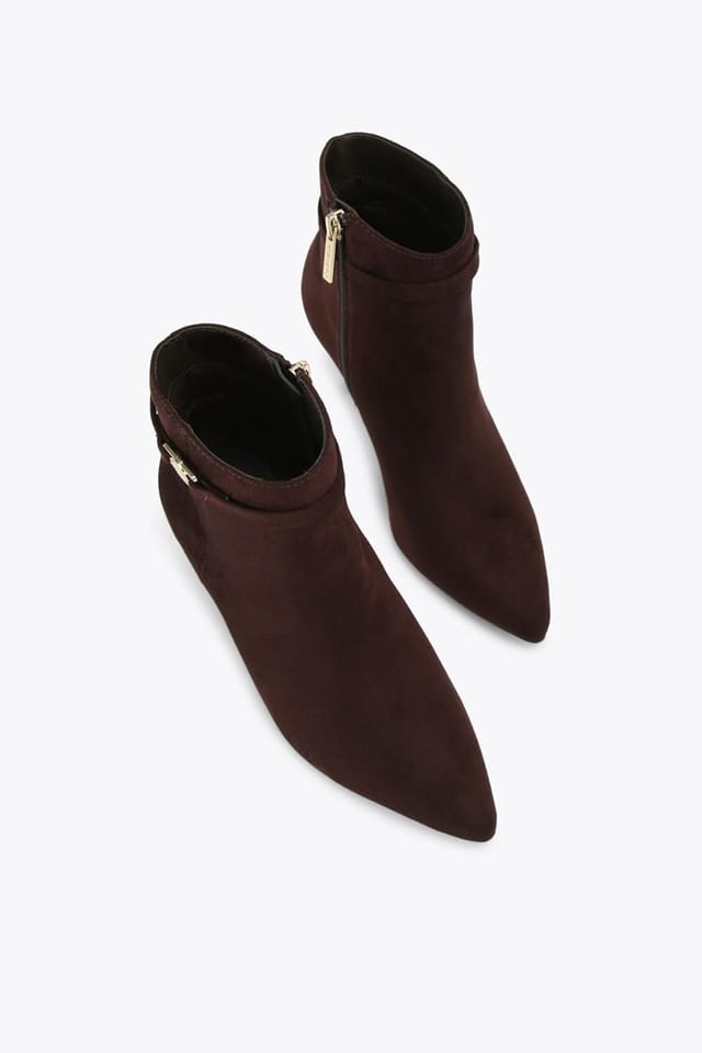 Carvela Carvela Women's 'Flute Coin' Fabric Boots in Dark Brown - 2