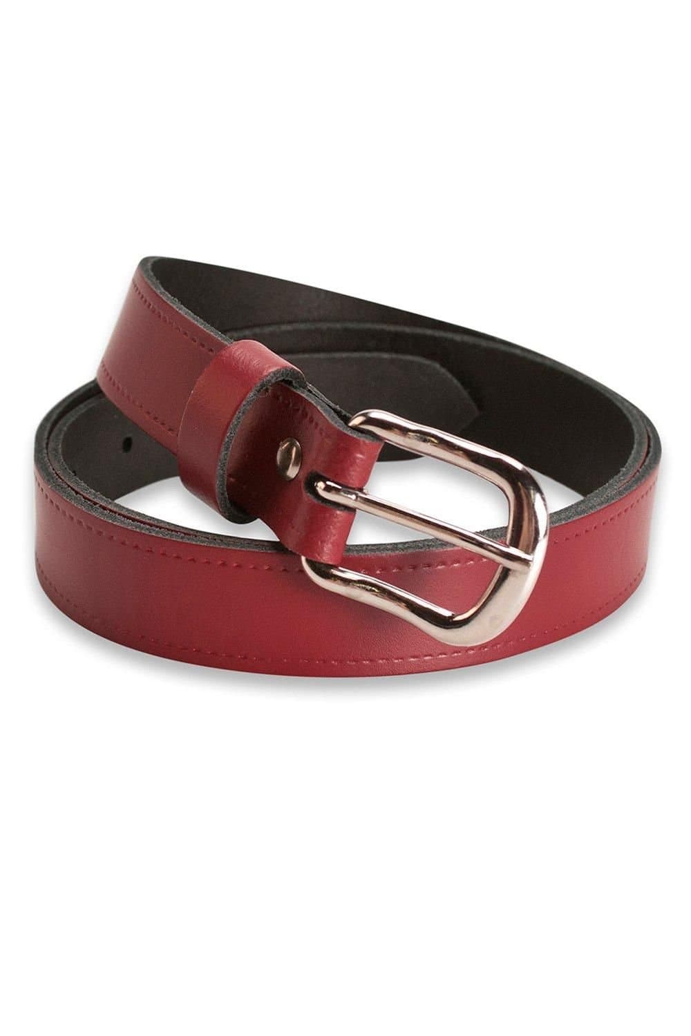 Hawkdale Hawkdale Men's 1" Genuine Leather Belt in Red