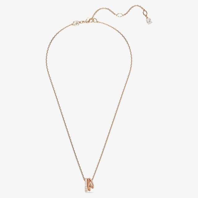 Swarovski Swarovski Women's Hyperbola Rose Gold Plated Zirconia Necklace 5701494 - 2
