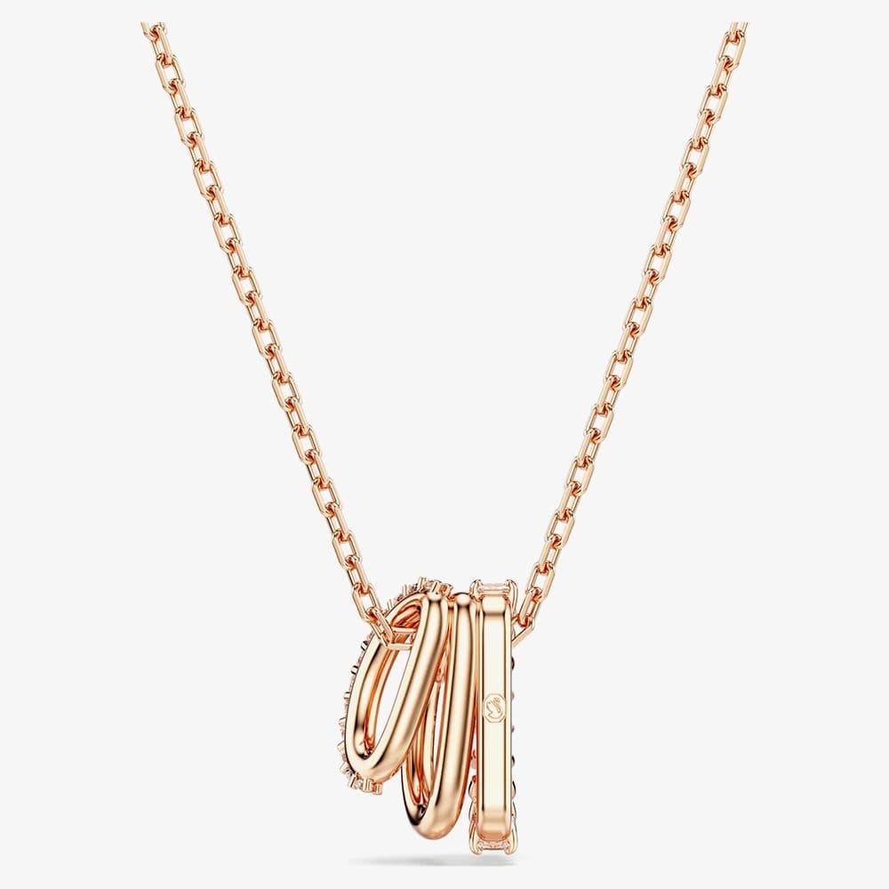 Swarovski Swarovski Women's Hyperbola Rose Gold Plated Zirconia Necklace 5701494 - 4