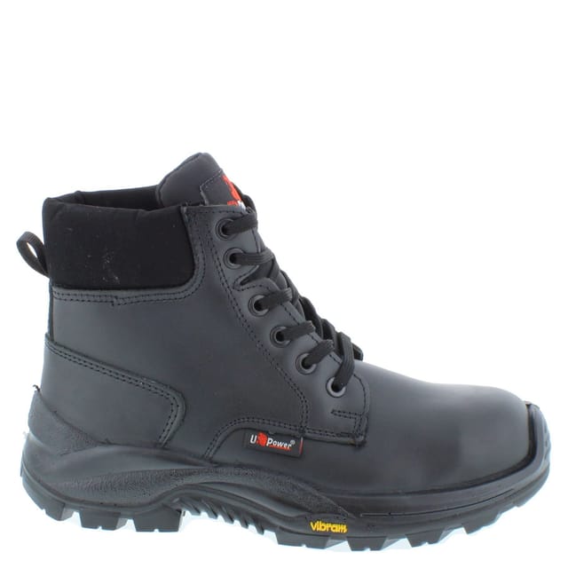 U-Power U-Power Men's Mercia S3S Lace-Up Leather Vibram Safety Boots in Black - 2
