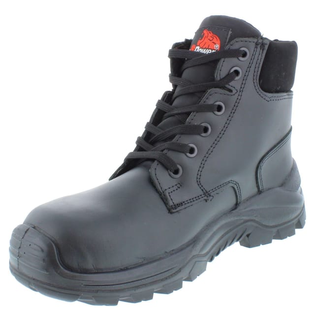 U-Power U-Power Men's Mercia S3S Lace-Up Leather Vibram Safety Boots in Black - 3