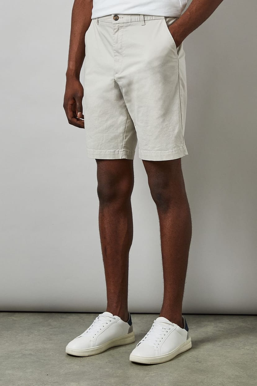 Maine Maine Men's Premium Chino Shorts in Off-White - 1