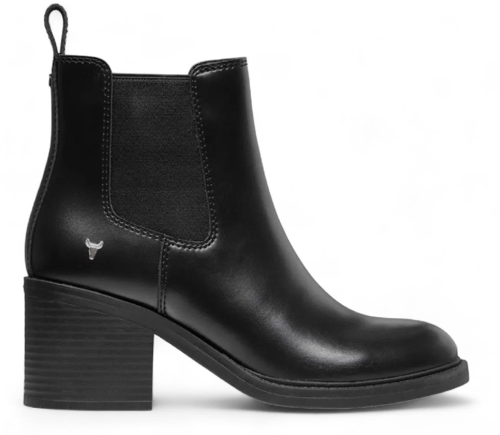 Windsor Smith Windsor Smith Women's Classic Leather Platform Ankle Chelsea Boots - Varsity in Black