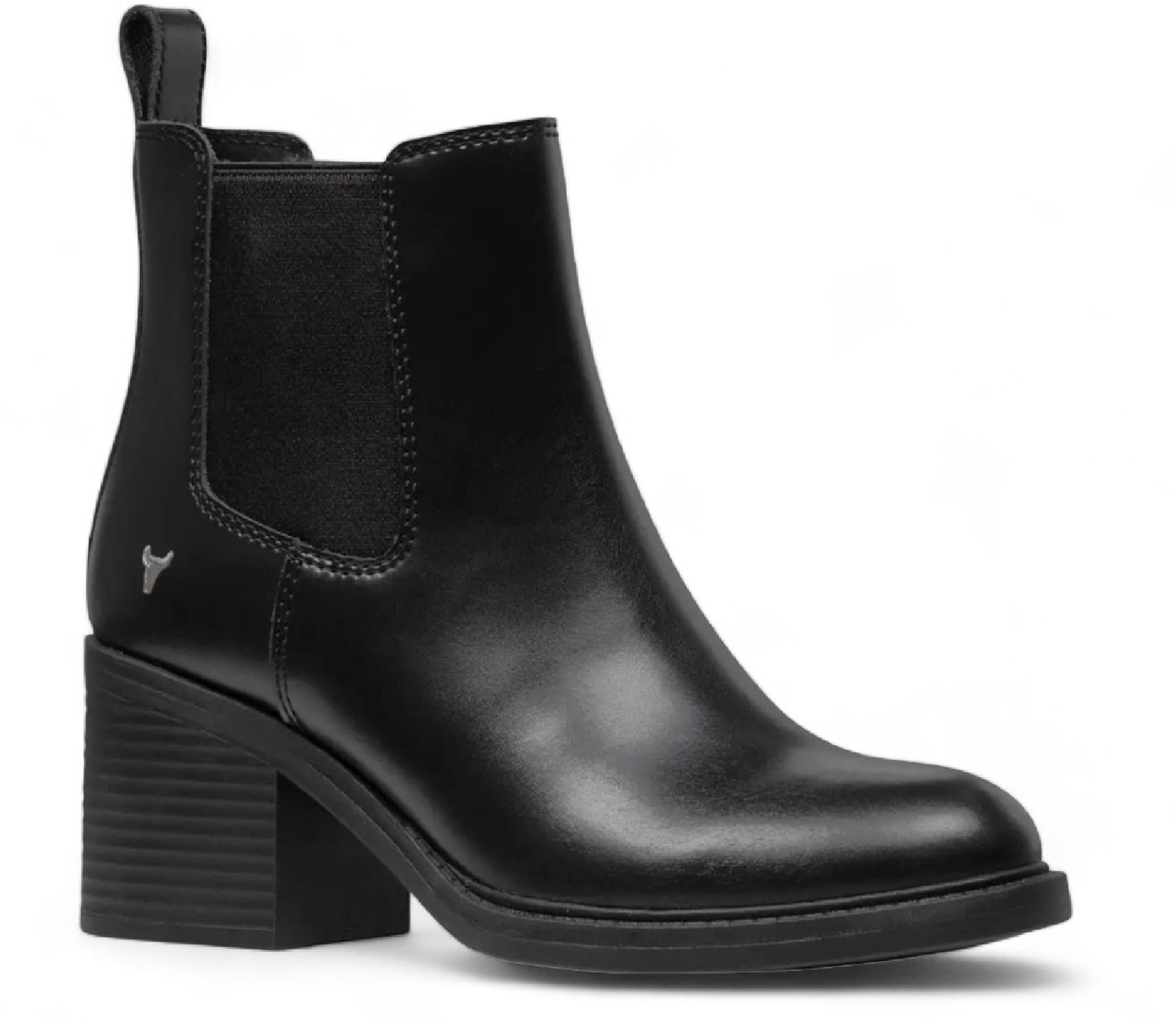 Windsor Smith Windsor Smith Women's Classic Leather Platform Ankle Chelsea Boots - Varsity in Black - 3
