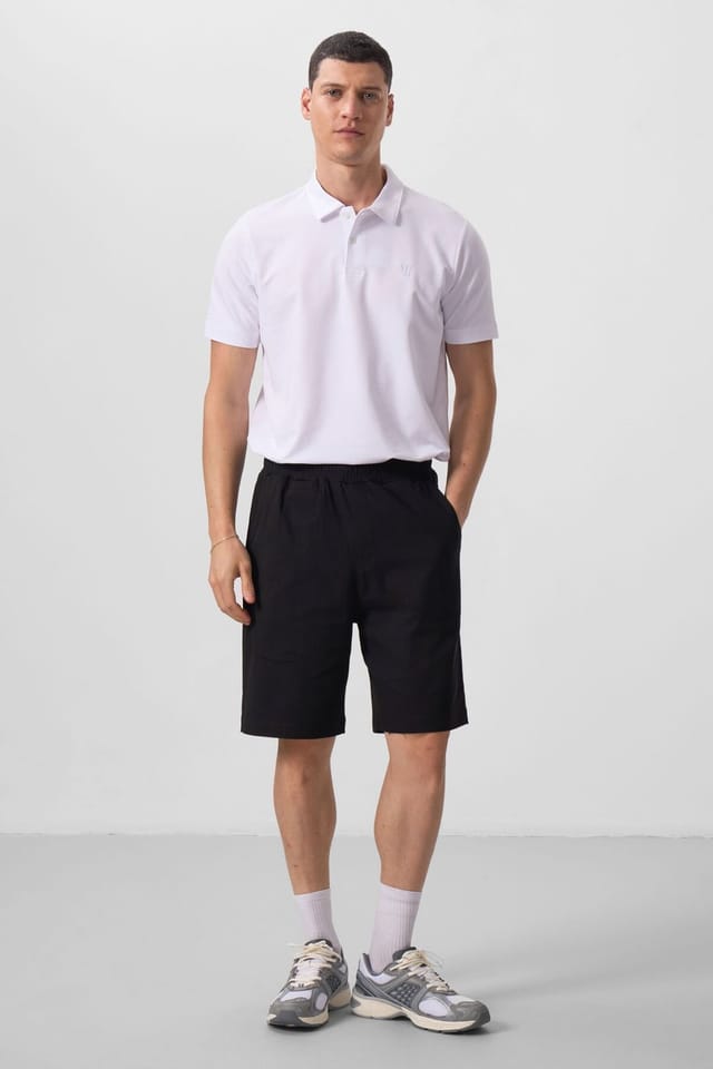 Tommy Life Tommy Life Men's Woven Chino Shorts in Charcoal - 2