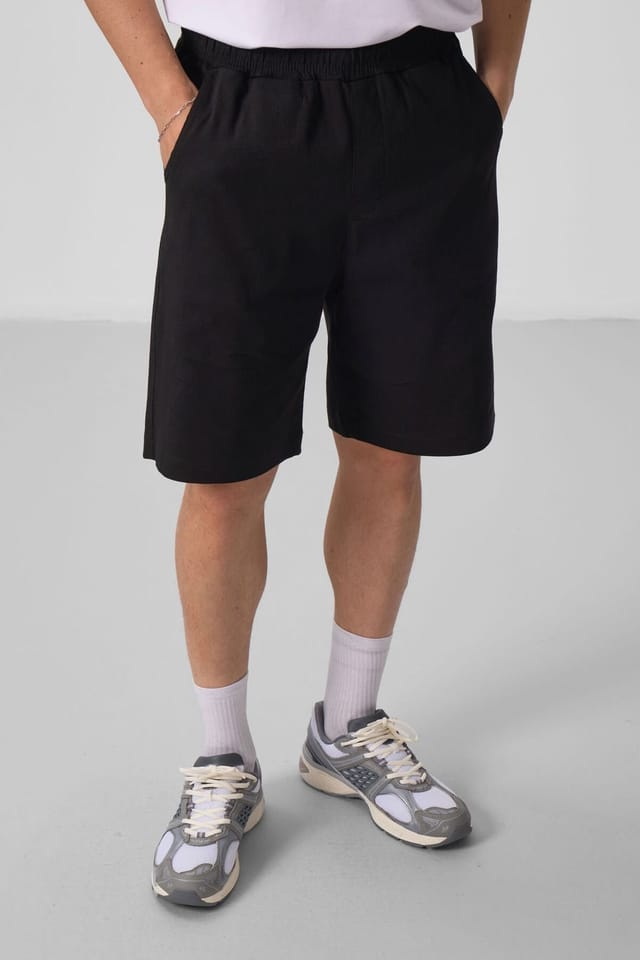 Tommy Life Tommy Life Men's Woven Chino Shorts in Charcoal - 3