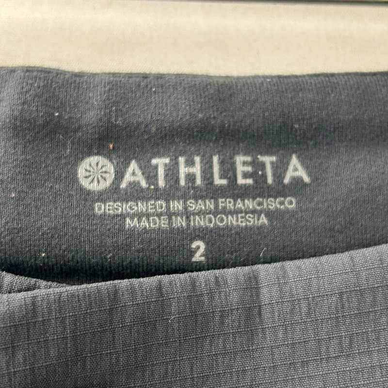 Athleta Athleta Trekkie North Jogger Pants Women’s 2 Gray Charcoal Zip Pockets Athletic