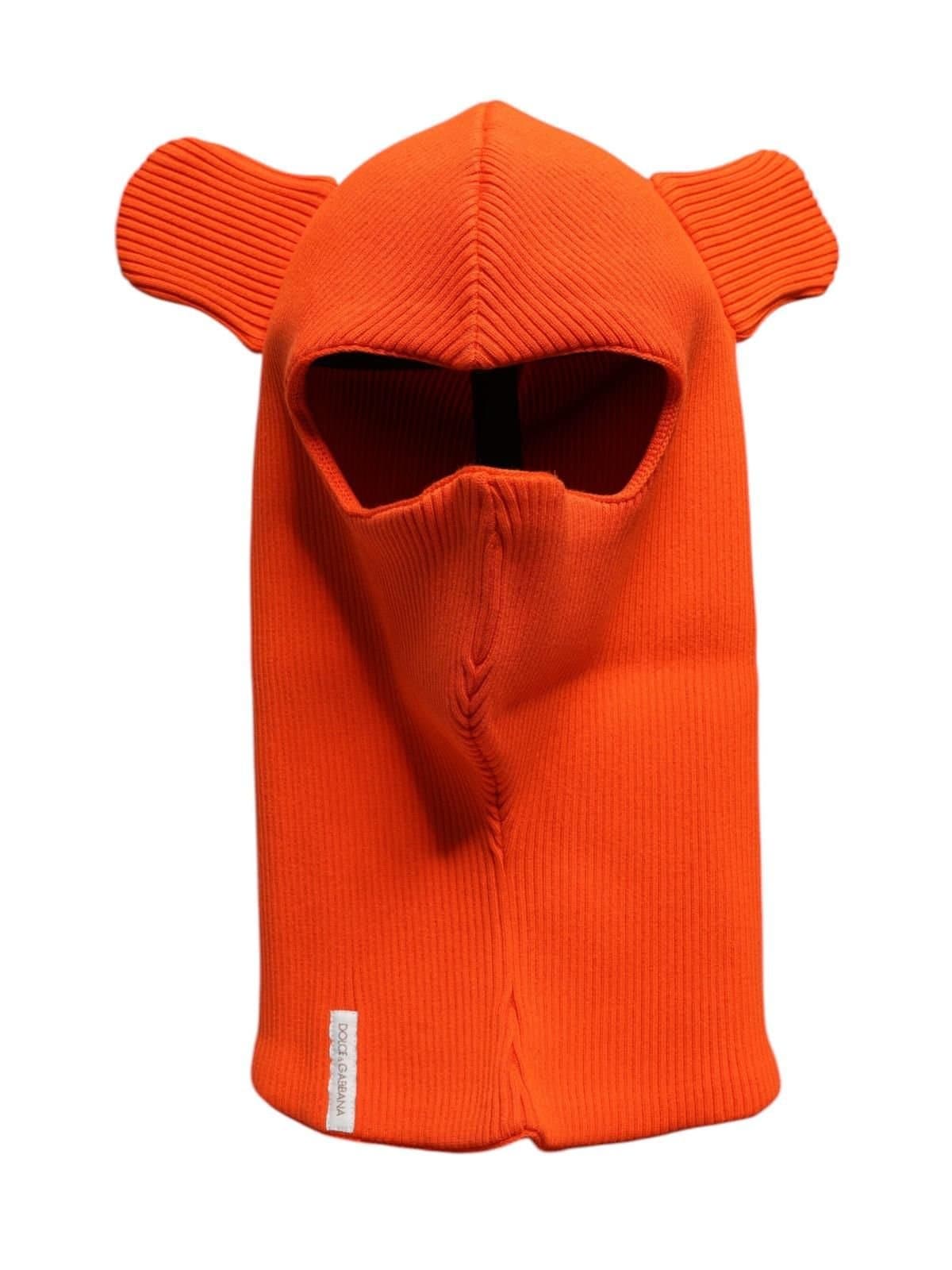 Dolce & Gabbana Dolce & Gabbana Men's Orange Cotton Balaclava Hat