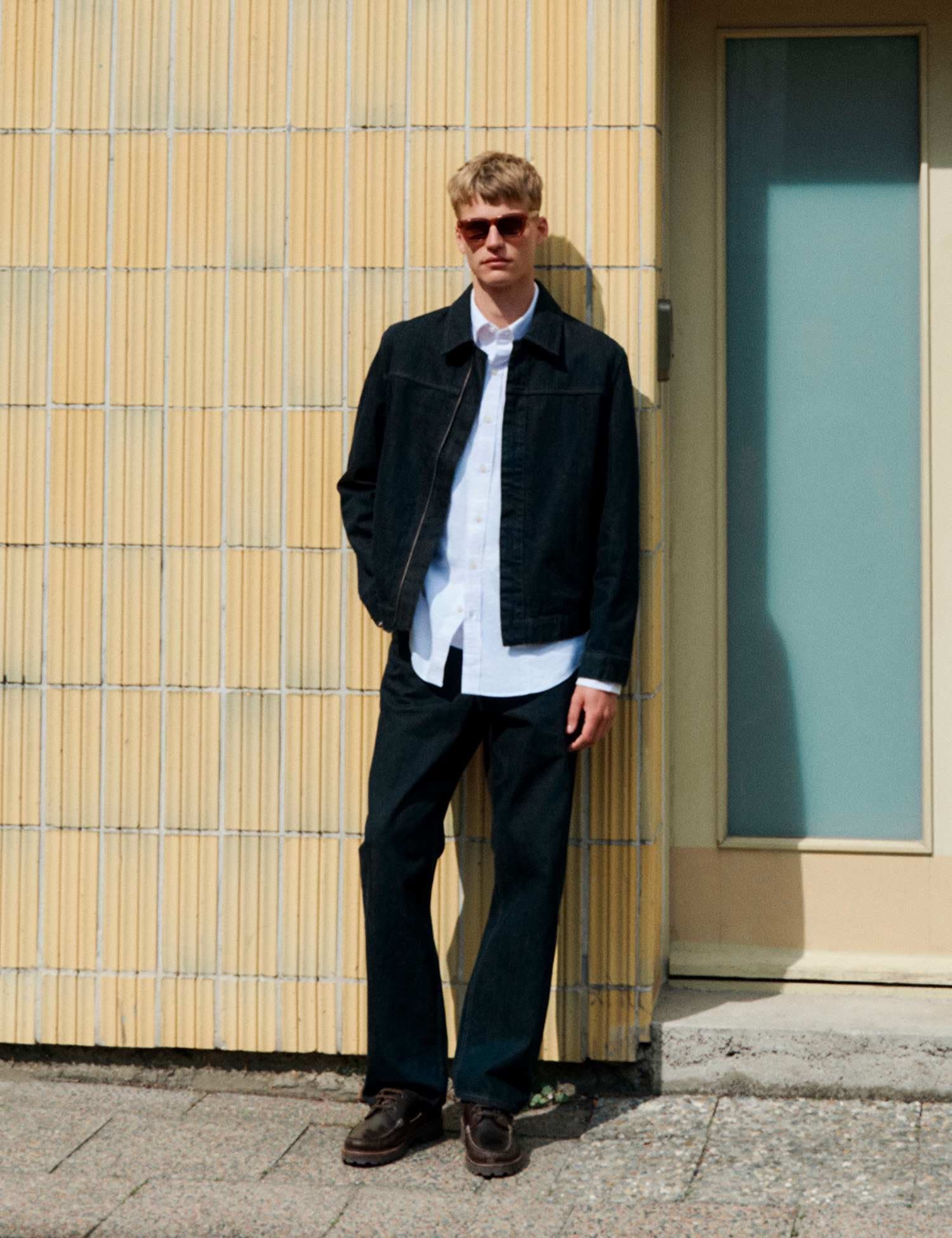 Marks & Spencer M&S Loose Fit Pure Cotton Utility Trousers Black