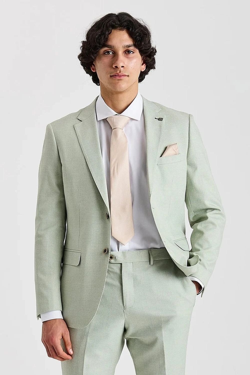 Paul Andrew Men's Pale Green Tailored Blazer