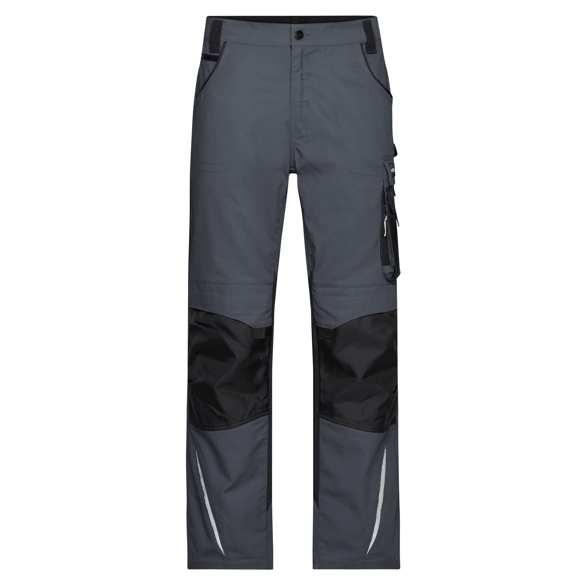 James and Nicholson James and Nicholson Men's Work Trousers in Mid Grey