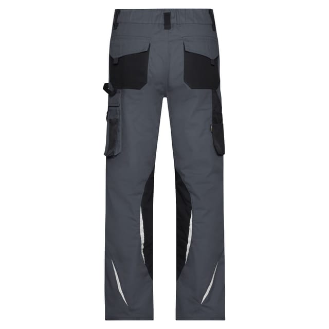 James and Nicholson James and Nicholson Men's Work Trousers in Mid Grey - 2