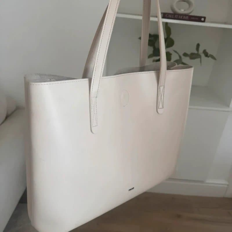ASOS PASQ at ASOS cream shoulder shopper bag