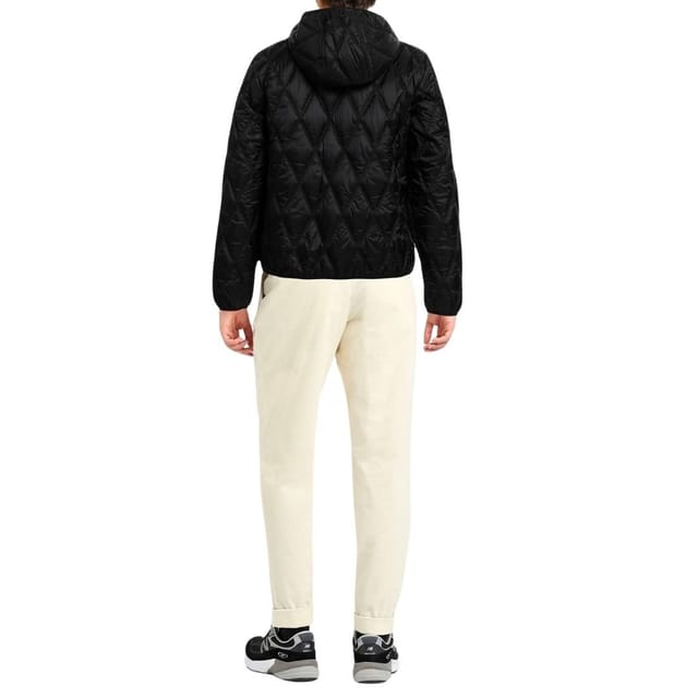 Diesel Diesel Men's Quilted Black Hooded Coat - 3