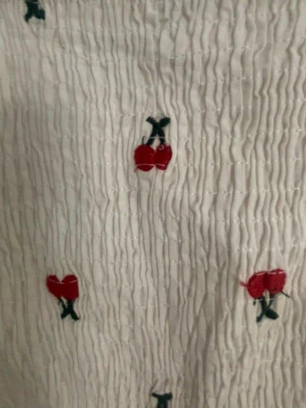 Never Fully Dressed White Cherry Embroidered Summer Dress