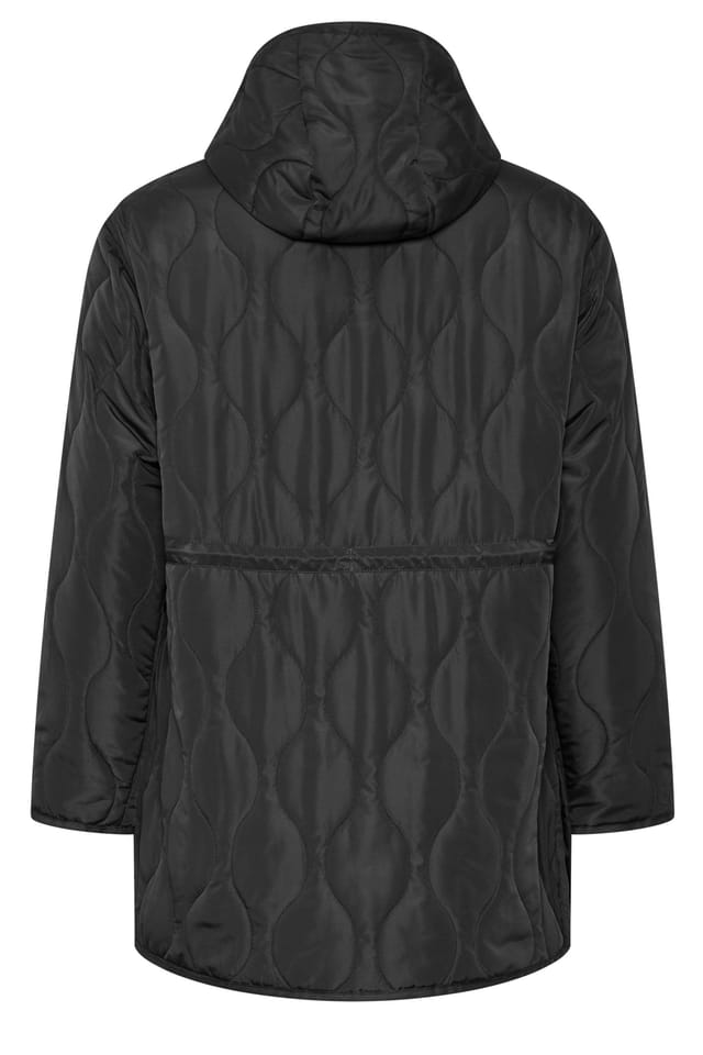 Yours Yours Women's Lightweight Padded Jacket in Black - 2