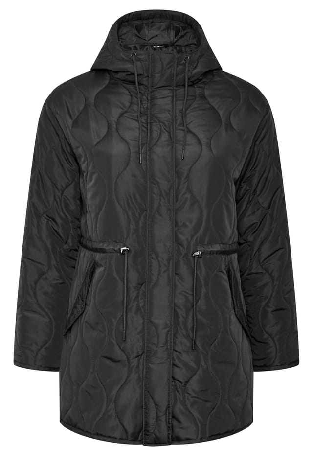 Yours Yours Women's Lightweight Padded Jacket in Black - 3