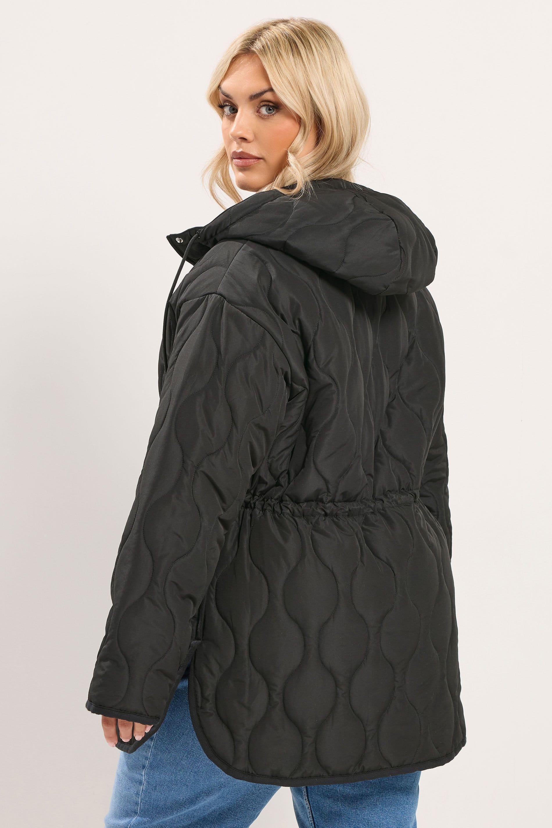 Yours Yours Women's Lightweight Padded Jacket in Black - 4