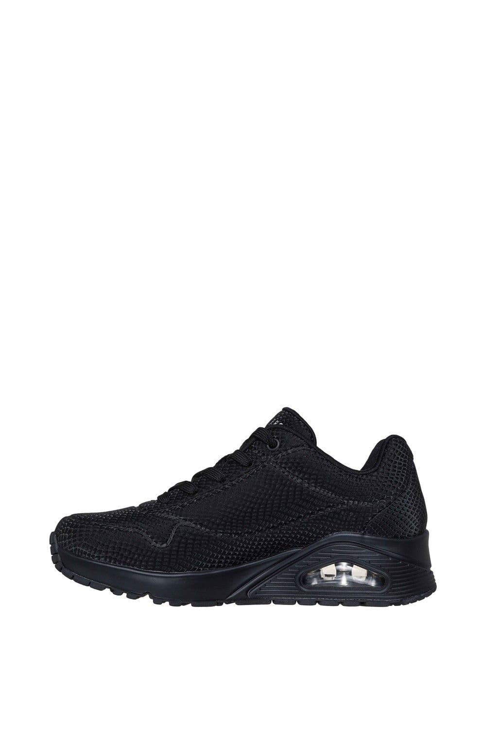 Skechers Skechers Women's UNO - Shiny Scale Trainers in Black - 4