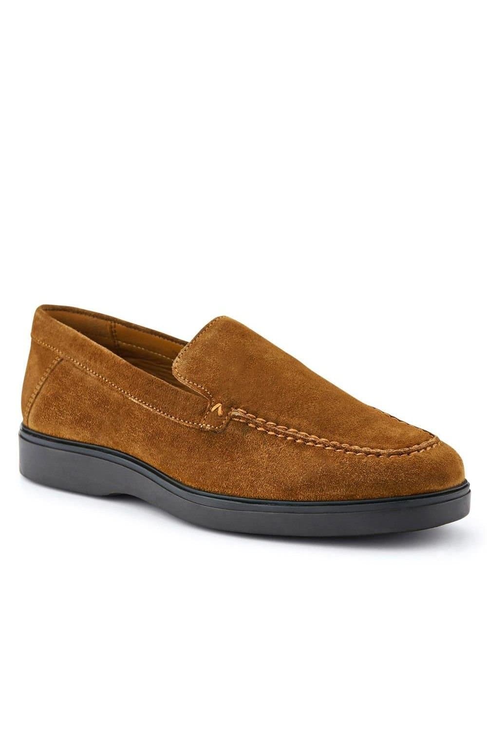 Jones Bootmaker Jones Bootmaker Men's Rocco Laceless Leather Shoes in Tan