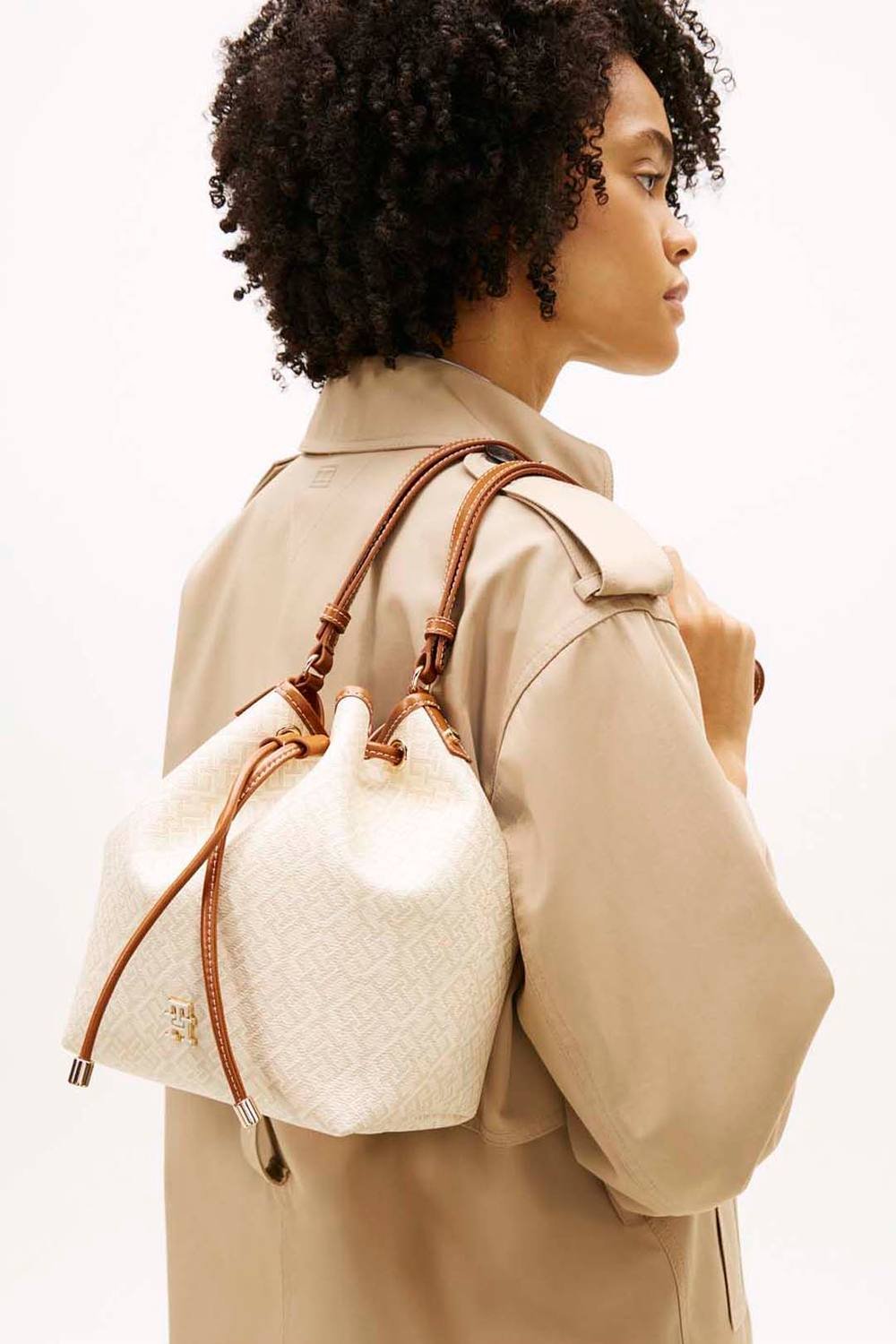 Tommy Hilfiger Tommy Hilfiger Women's Monoplay Bucket Bag Le Beige Mix - 2