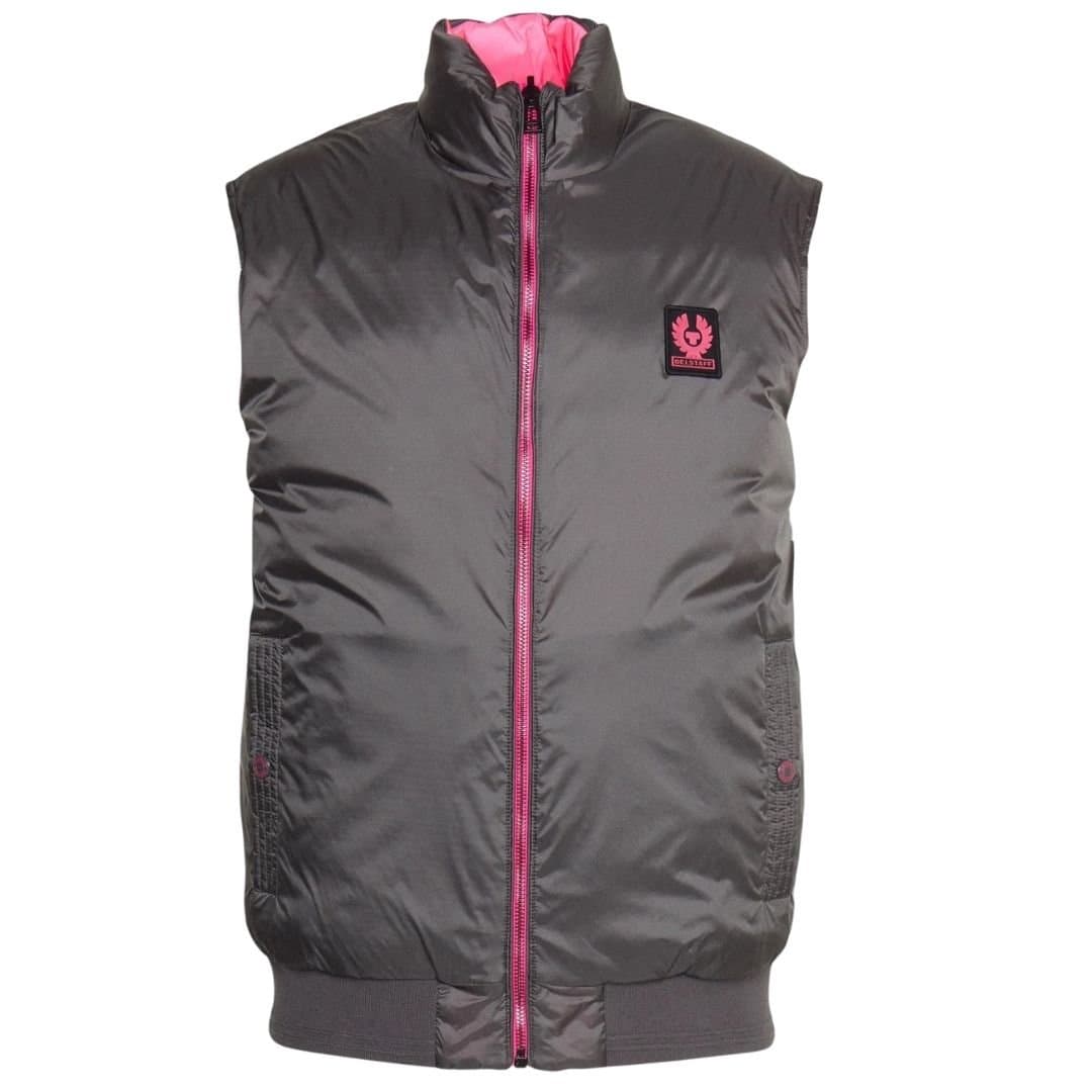 Belstaff Belstaff Men's Flash Circuit Granite Grey Reversible Down Gilet Jacket
