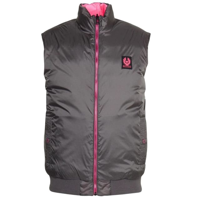 Belstaff Belstaff Men's Flash Circuit Granite Grey Reversible Down Gilet Jacket - 2