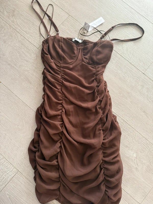 Bershka Bershka brown dress