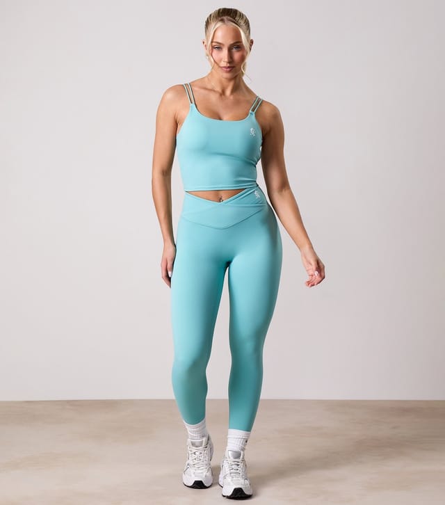 Gym King Women's 365 Bright Blue Logo Print Tank Top Gym King New Look - 2