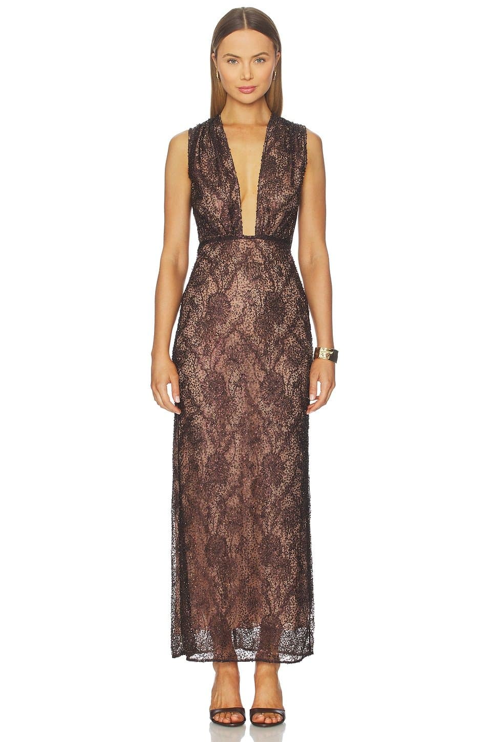 revolve Leo Beaded Gown
