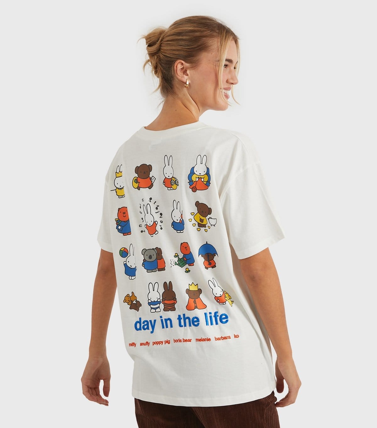 Skinnydip White Miffy Day in the Life T-Shirt