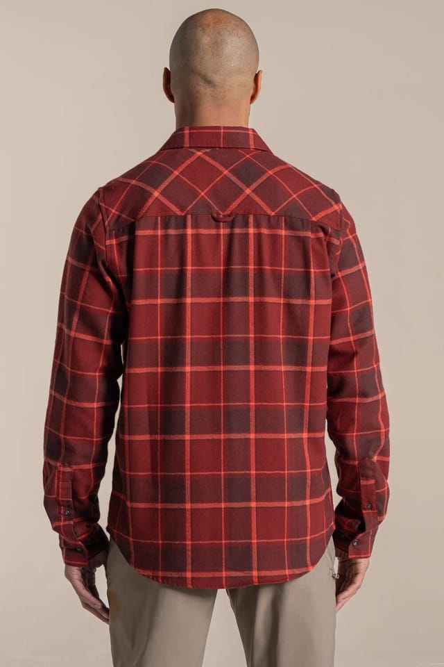 Craghoppers Craghoppers Men's Gable Long Sleeved Check Shirt in Red - 2