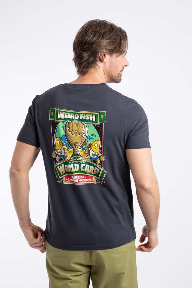 Weird Fish Weird Fish Men's The World Carp 26 Artist T-Shirt in Navy - 3