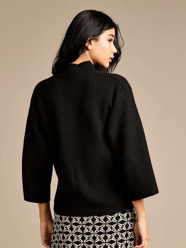 GWD by GEORGE W. DAVIES GWD by GEORGE W. DAVIES Women's GWD Belle Black Wool Jumper - 3