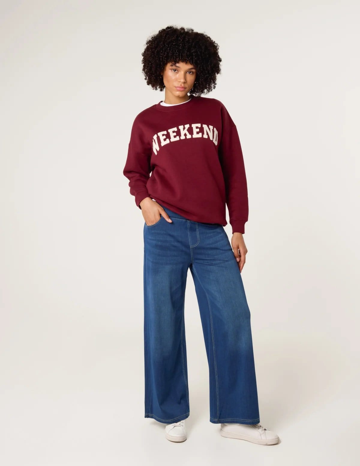 Blue Vanilla Elasticated Washed Jeans - 1
