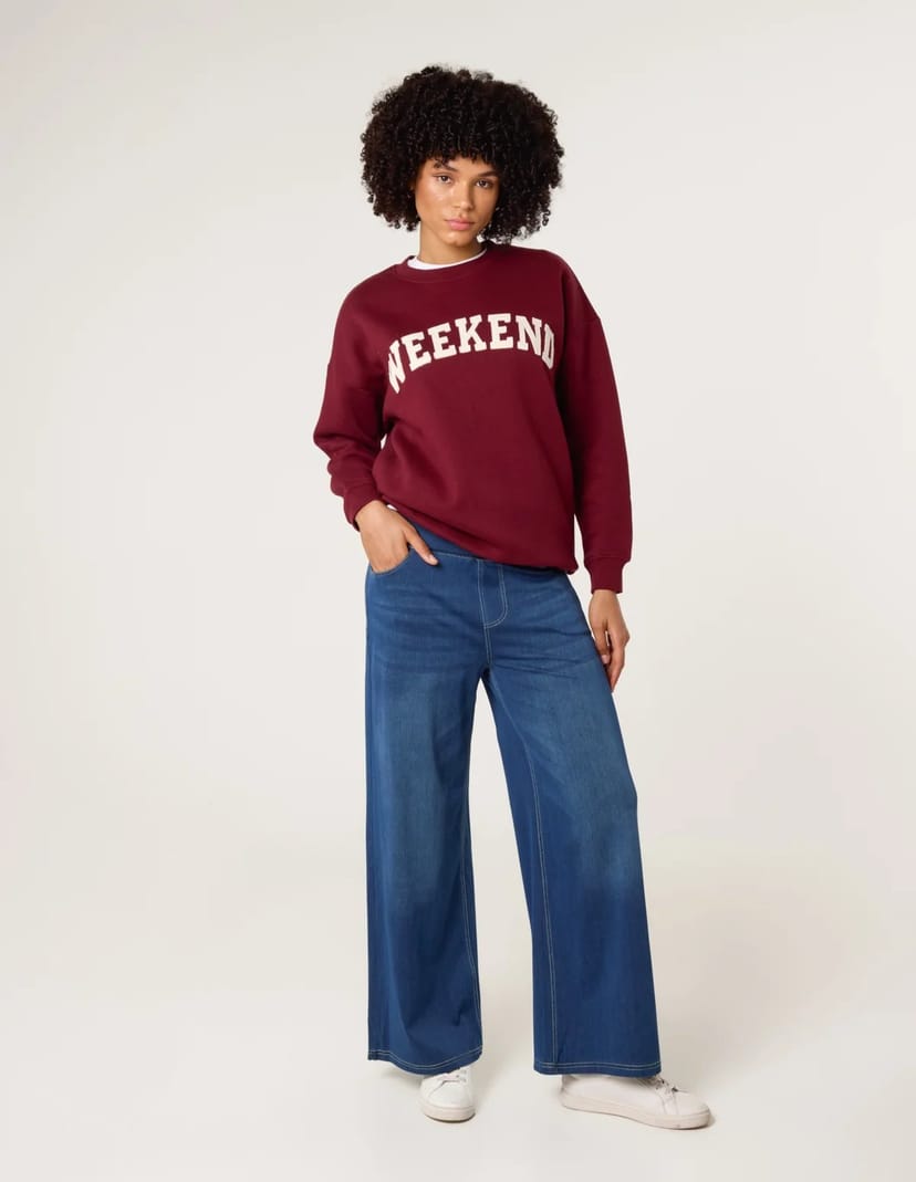 Blue Vanilla Elasticated Washed Jeans - 1