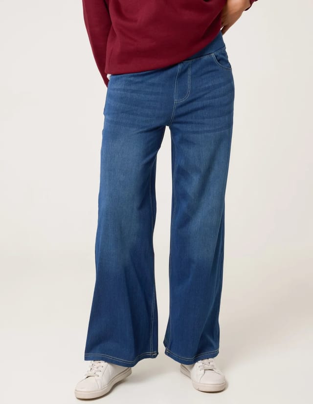 Blue Vanilla Elasticated Washed Jeans - 2