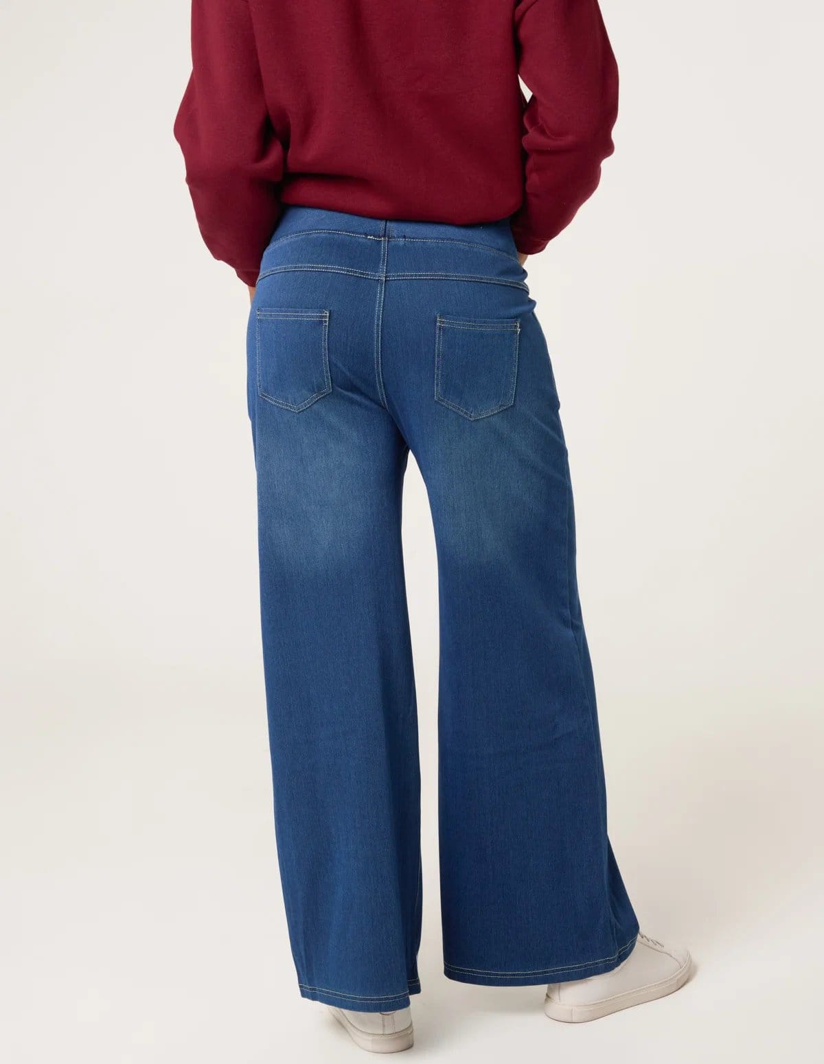 Blue Vanilla Elasticated Washed Jeans - 4