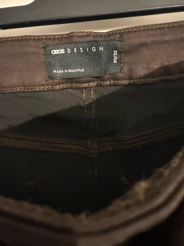 ASOS ASOS chocolate brown jeans waist 30 Leg 32