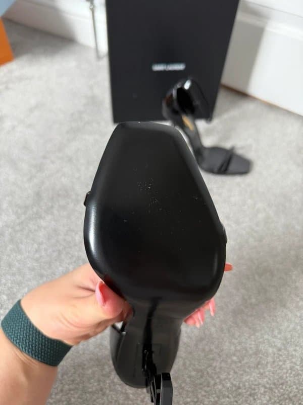 Saint Laurent Saint Laurent YSL Black Heel Sandals