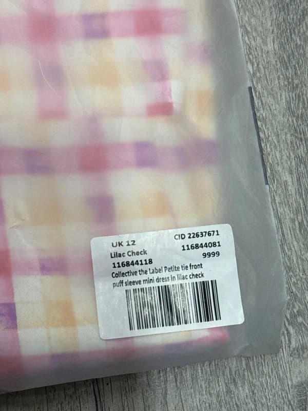 ASOS Petite Petite tie front puff sleeve mini dress