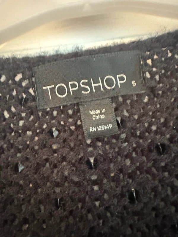 Topshop Topshop Embellished Sequin Cardigan