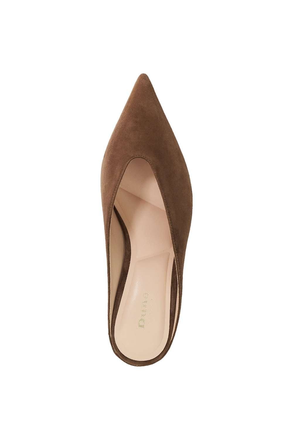 Dune London Dune London Women's 'Decisive' Suede Mules in Brown - 4