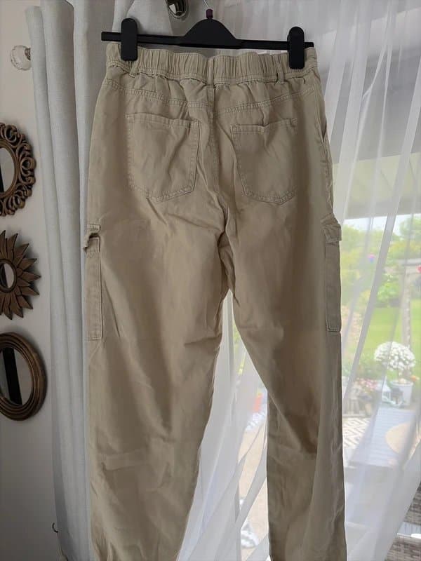 New Look Beige denim cargo pants