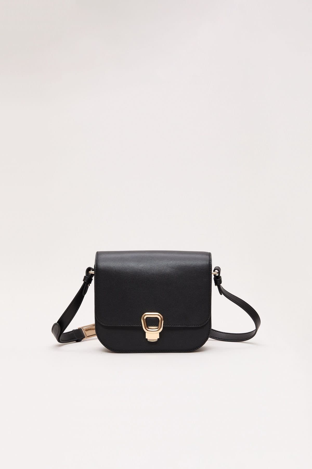 Phase Eight Phase Eight Black Leather Crossbody Bag