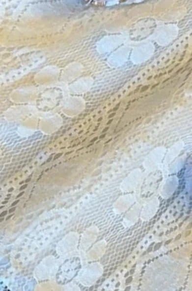 Blooming Jelly Y2K vintage Vibe Lace High-Low Dress - Size M White Tassel Detail