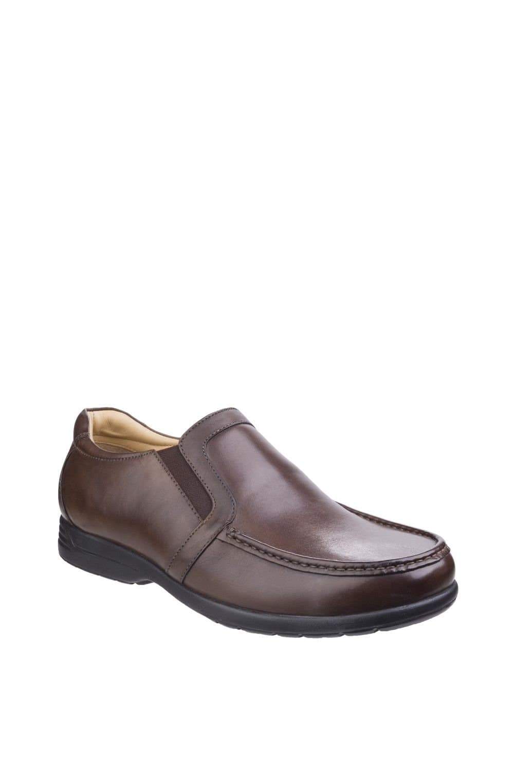 Fleet & Foster Fleet & Foster Men's Gordon Dual Fit Moccasin in Brown